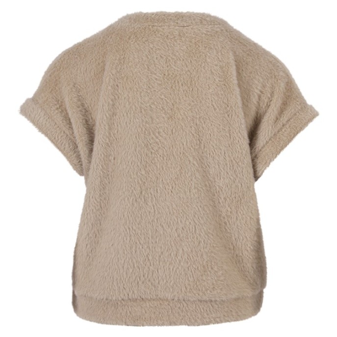 Enjoy Gilet vhals harig Beige Enjoy Gilet vhals harig Beige